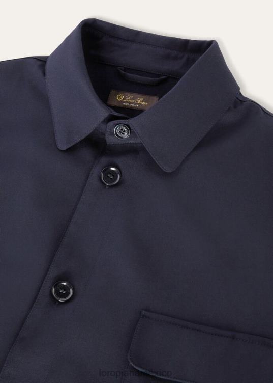 Loro Piana hombres sobrecamisa gokmate el regalo de reyes azul marino (w000) 2FPNR890
