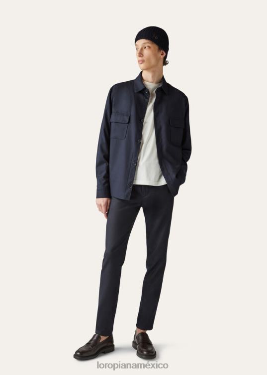 Loro Piana hombres sobrecamisa gokmate el regalo de reyes azul marino (w000) 2FPNR890