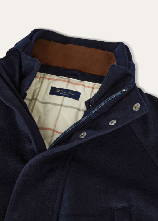 Loro Piana hombres viajero de invierno sobre abrigo azul medianoche claro (w121) 2FPNR873