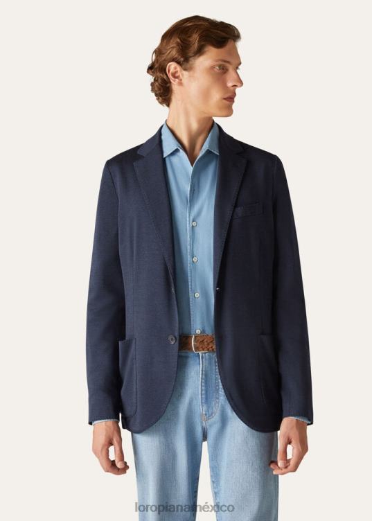 Loro Piana hombres chaqueta suéter degradado azul (w532) 2FPNR947