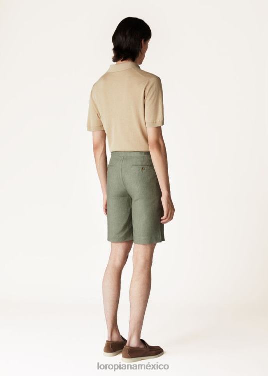 Loro Piana hombres bermudas planas paisaje verde (5j42) 2FPNR994