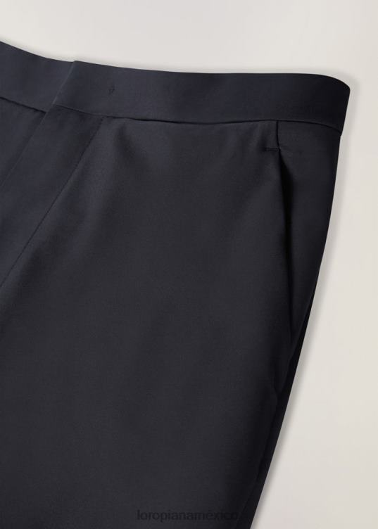 Loro Piana hombres el regalo de los reyes pantalones hammels azul marino (w000) 2FPNR1033