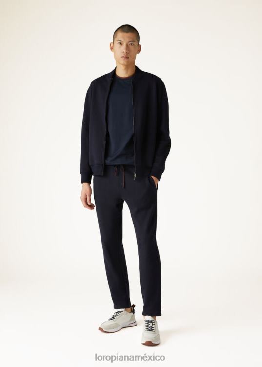 Loro Piana hombres pantalón holburn azul marino (w000) 2FPNR1007