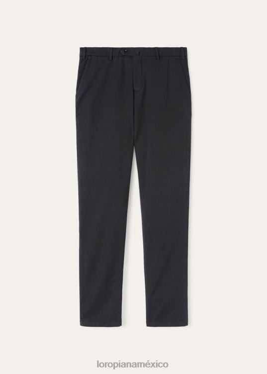 Loro Piana hombres pantalón pantaplano blanco óptico (1005) 2FPNR955