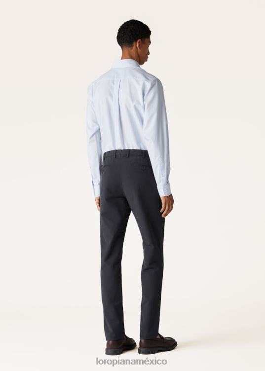 Loro Piana hombres pantalón pantaplano blanco óptico (1005) 2FPNR955