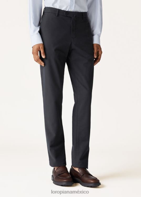 Loro Piana hombres pantalón pantaplano blanco óptico (1005) 2FPNR955