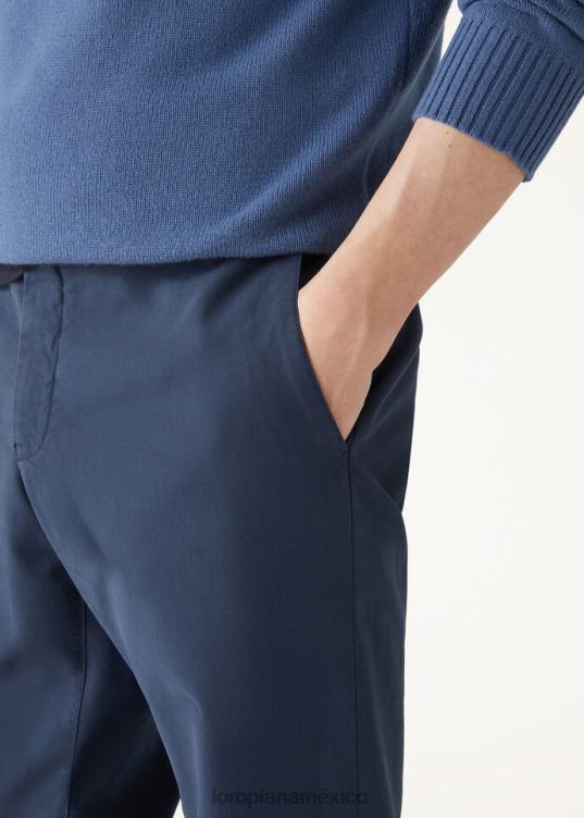 Loro Piana hombres pantalón pantaplano blanco óptico (1005) 2FPNR976