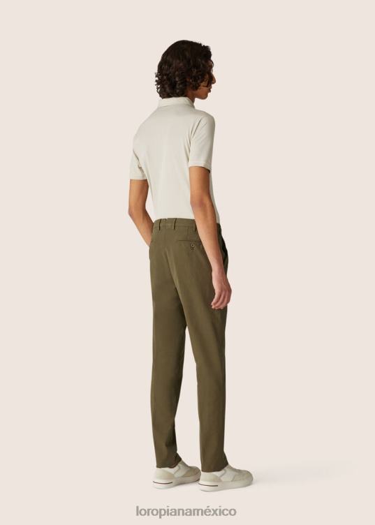 Loro Piana hombres pantalón pantaplano blanco óptico (1005) 2FPNR977