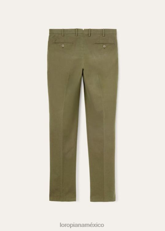 Loro Piana hombres pantalón pantaplano blanco óptico (1005) 2FPNR977