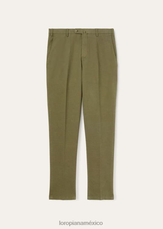 Loro Piana hombres pantalón pantaplano blanco óptico (1005) 2FPNR977