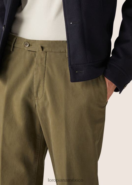 Loro Piana hombres pantalón pantaplano blanco óptico (1005) 2FPNR977