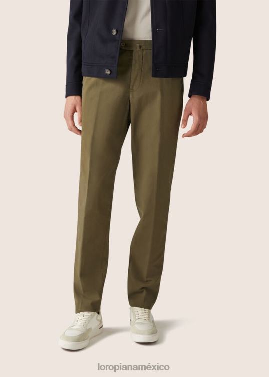 Loro Piana hombres pantalón pantaplano blanco óptico (1005) 2FPNR977