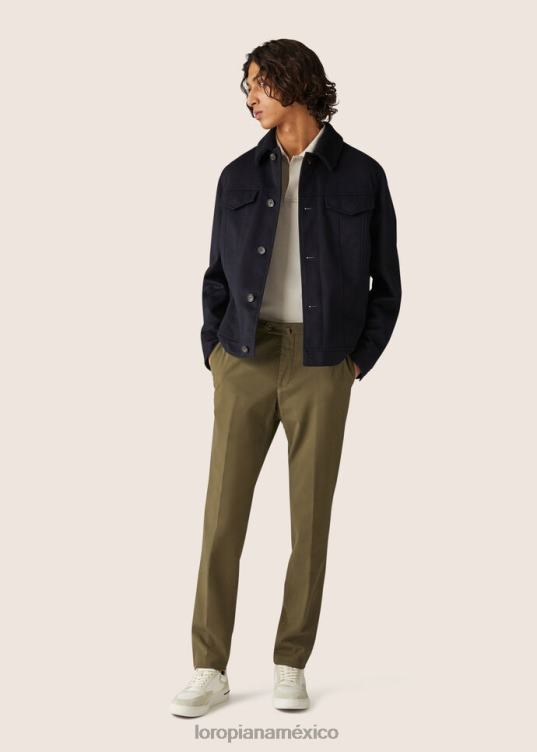 Loro Piana hombres pantalón pantaplano blanco óptico (1005) 2FPNR977