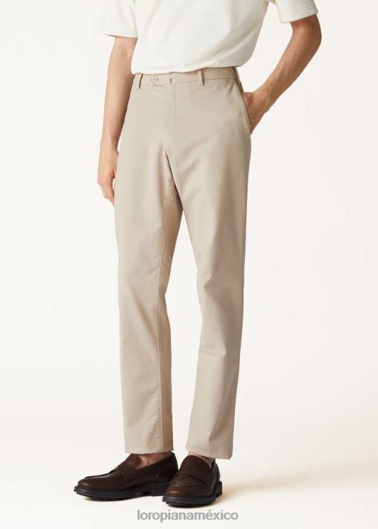 Loro Piana hombres pantalón pantaplano blanco óptico (1005) 2FPNR978