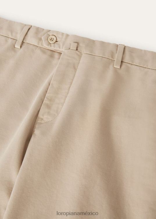 Loro Piana hombres pantalón pantaplano blanco óptico (1005) 2FPNR978
