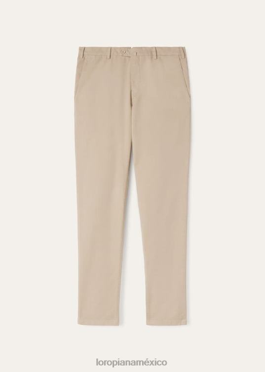 Loro Piana hombres pantalón pantaplano blanco óptico (1005) 2FPNR978