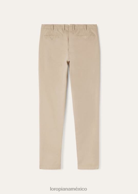 Loro Piana hombres pantalón pantaplano blanco óptico (1005) 2FPNR978