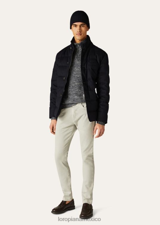 Loro Piana hombres pantalones de cinco bolsillos blanco óptico (1005) 2FPNR995