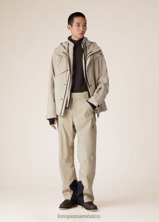 Loro Piana hombres pantalones de esquí lech beige gótico (d0d5) 2FPNR1029