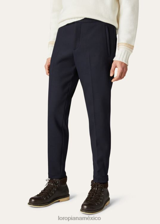 Loro Piana hombres pantalones de reunión azul marino (w000) 2FPNR1023