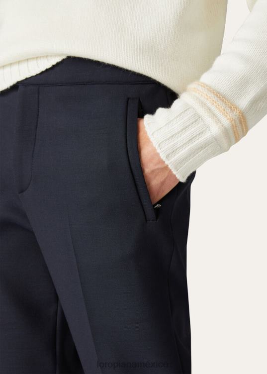 Loro Piana hombres pantalones de reunión azul marino (w000) 2FPNR1023