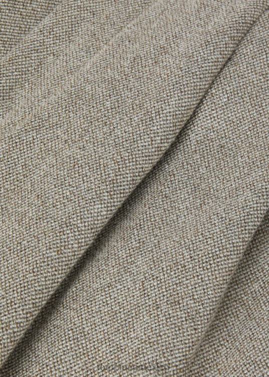 Loro Piana hombres pantalones gosen espina de pescado marrón tierra (h0ph) 2FPNR966