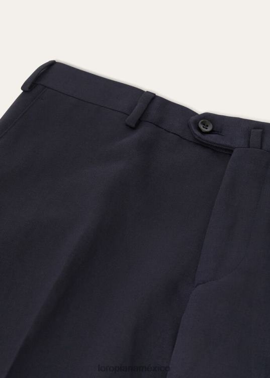 Loro Piana hombres pantalones pantaplanos slim blanco óptico (1005) 2FPNR1015