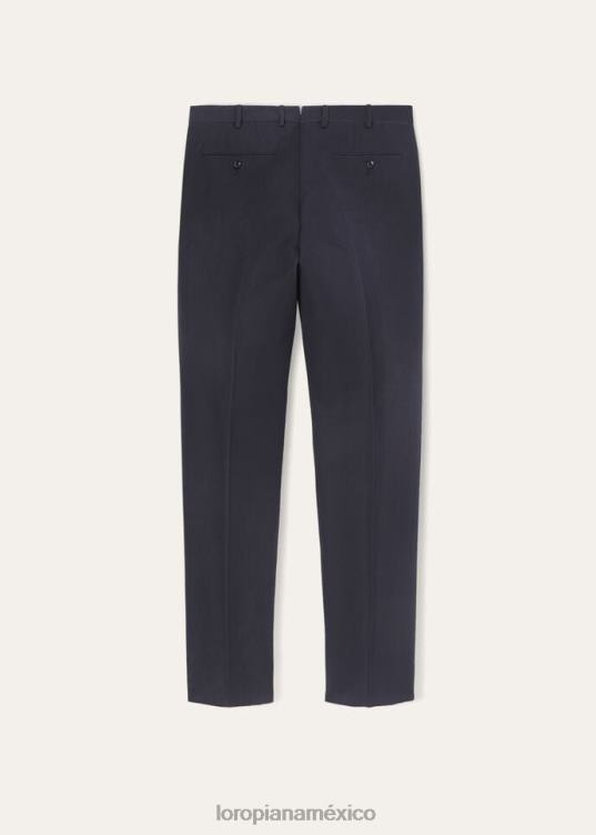 Loro Piana hombres pantalones pantaplanos slim blanco óptico (1005) 2FPNR1015