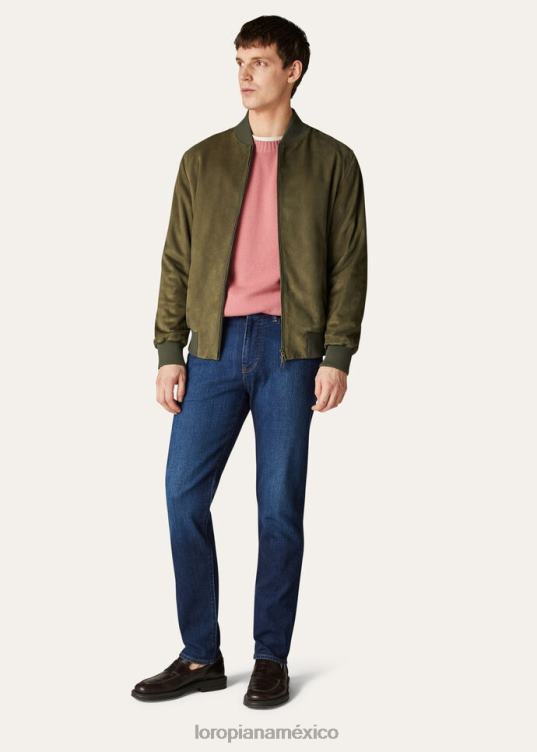 Loro Piana hombres pantalones quarona de cinco bolsillos azul japón (w0ni) 2FPNR1000