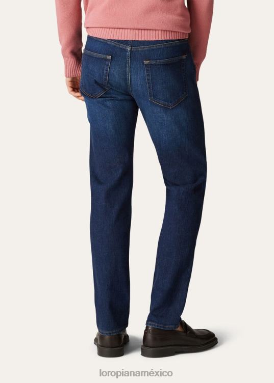 Loro Piana hombres pantalones quarona de cinco bolsillos azul japón (w0ni) 2FPNR1000