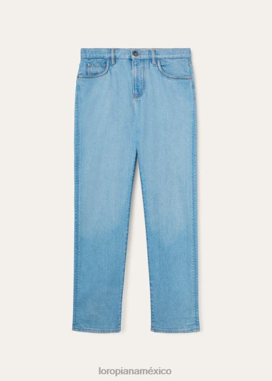 Loro Piana hombres pantalones quarona de cinco bolsillos azul japón (w0ni) 2FPNR1017