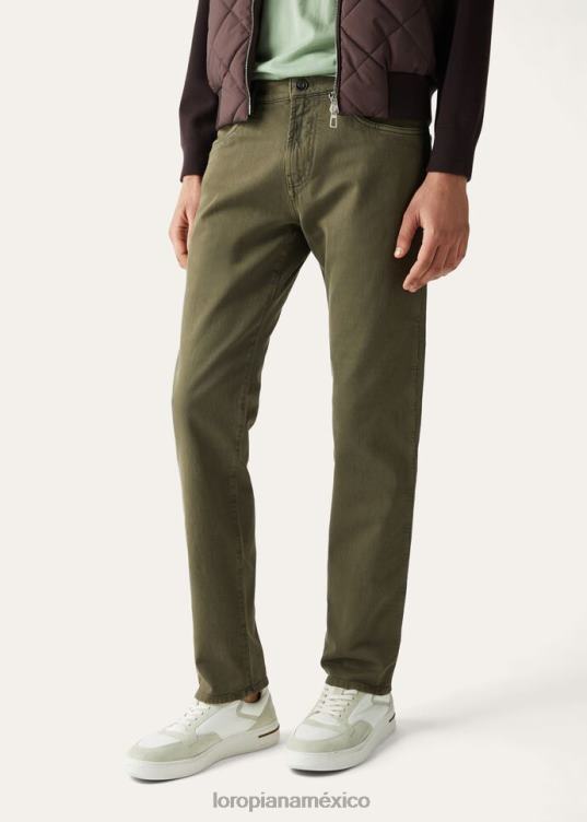 Loro Piana hombres pantalones quarona de cinco bolsillos blanco óptico (1005) 2FPNR982