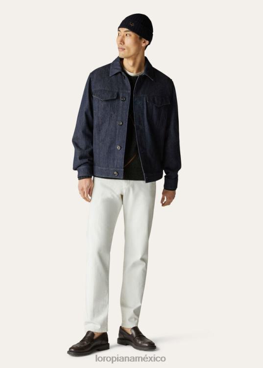 Loro Piana hombres pantalones quarona de cinco bolsillos blanco óptico (1005) 2FPNR985