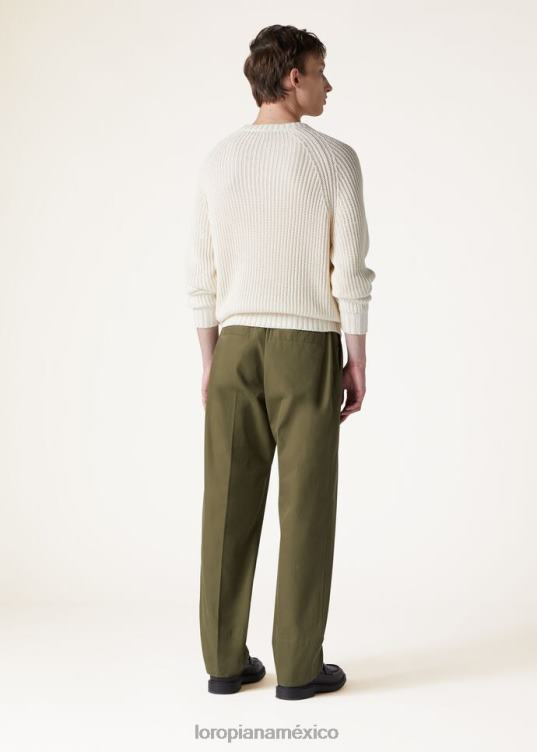 Loro Piana hombres pantalones reinga hoja de té (5715) 2FPNR999