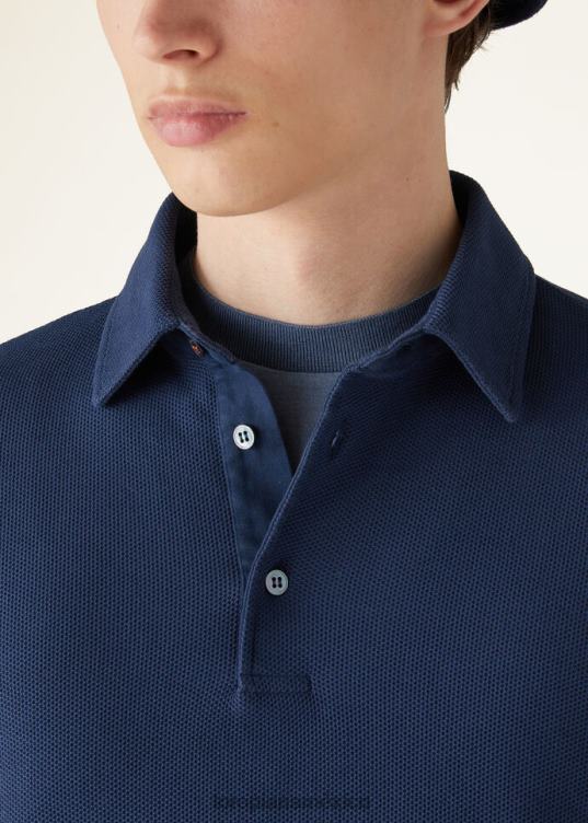 Loro Piana hombres camisa polo blanco óptico (1005) 2FPNR1094