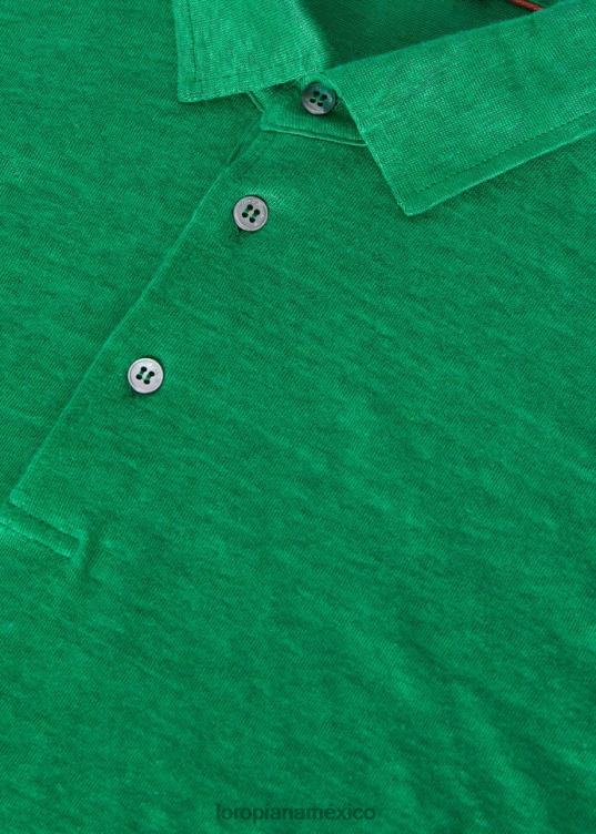 Loro Piana hombres camisa polo blanco óptico (1005) 2FPNR1122