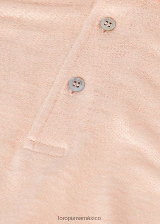 Loro Piana hombres camisa polo blanco óptico (1005) 2FPNR1138