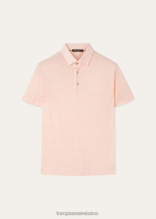 Loro Piana hombres camisa polo blanco óptico (1005) 2FPNR1138