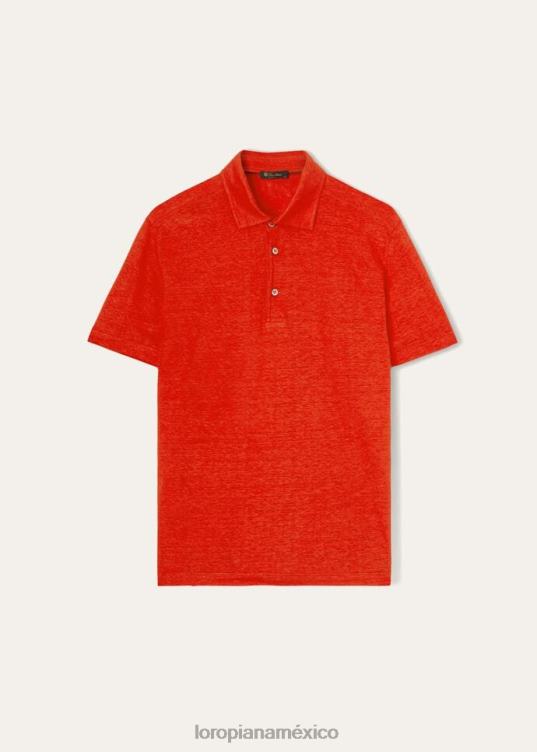 Loro Piana hombres camisa polo blanco óptico (1005) 2FPNR1139