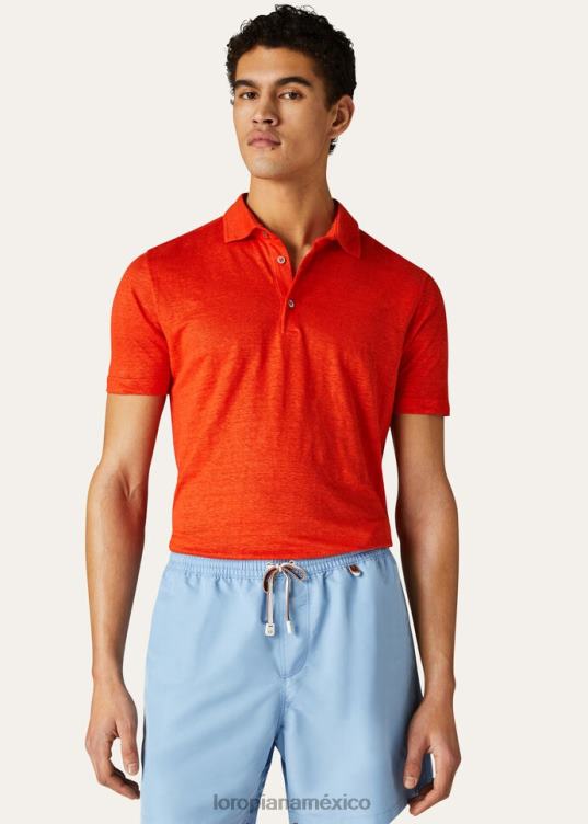 Loro Piana hombres camisa polo blanco óptico (1005) 2FPNR1139