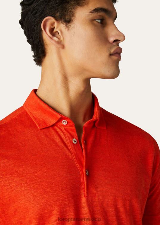 Loro Piana hombres camisa polo blanco óptico (1005) 2FPNR1139