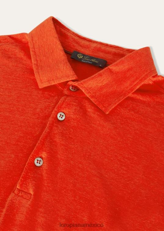 Loro Piana hombres camisa polo blanco óptico (1005) 2FPNR1139