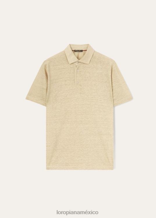 Loro Piana hombres camisa polo blanco óptico (1005) 2FPNR1161