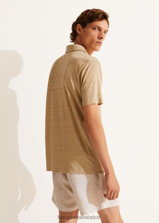 Loro Piana hombres camisa polo blanco óptico (1005) 2FPNR1161