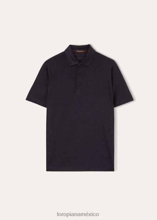 Loro Piana hombres camisa polo blanco óptico (1005) 2FPNR1164