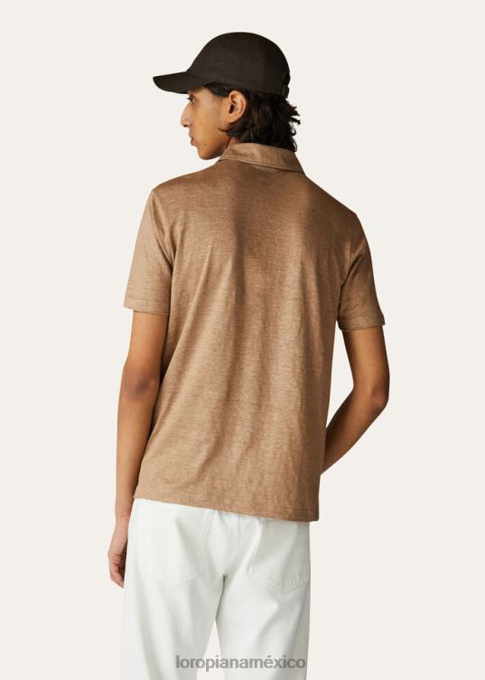 Loro Piana hombres camisa polo blanco óptico (1005) 2FPNR1178