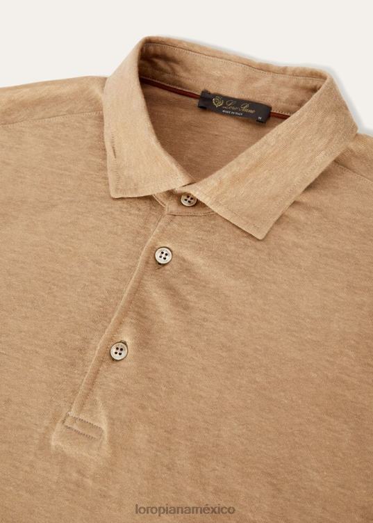 Loro Piana hombres camisa polo blanco óptico (1005) 2FPNR1178