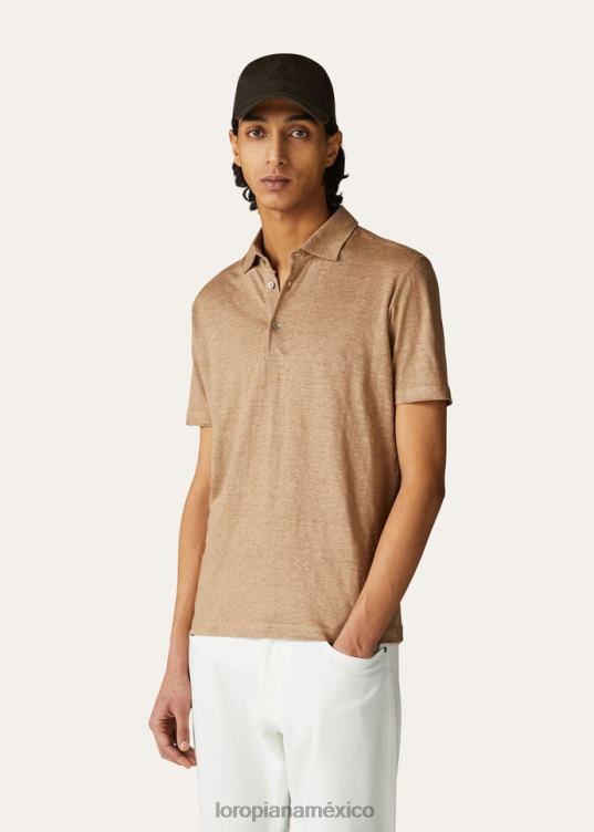 Loro Piana hombres camisa polo blanco óptico (1005) 2FPNR1178