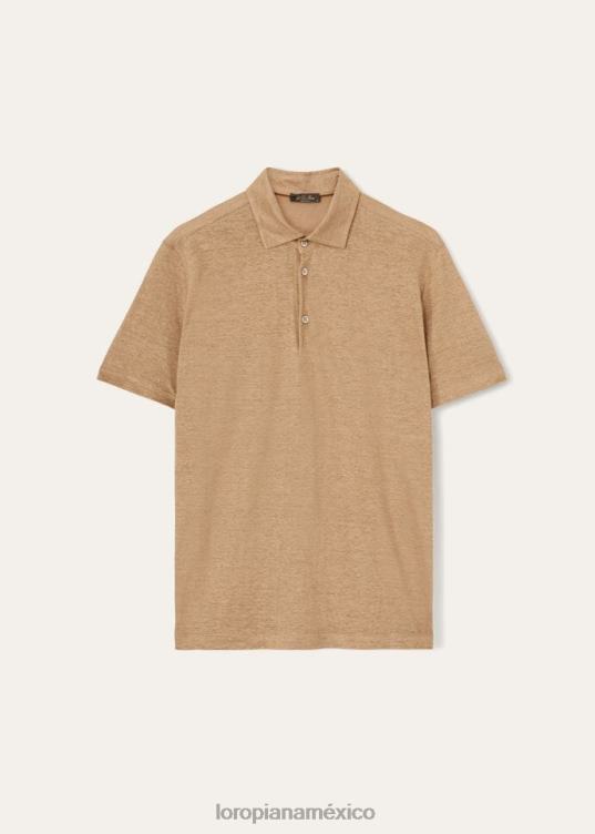 Loro Piana hombres camisa polo blanco óptico (1005) 2FPNR1178