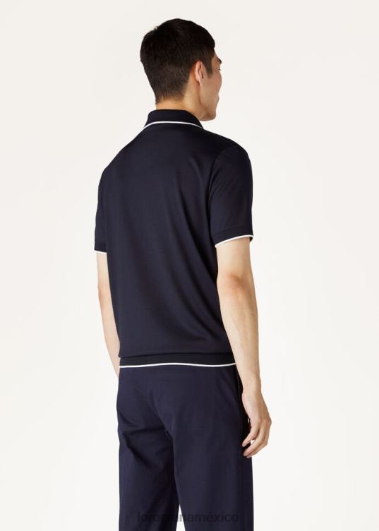 Loro Piana hombres camisa polo sin botones clorofila (50wl) 2FPNR1179